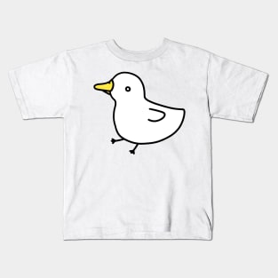 White duck with small legs Kids T-Shirt